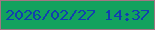 文字の大きさ：3、枠の色：a27583、背景の色：12a25e、文字の色：113faf 無料ブログパーツのブログ時計