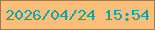 文字の大きさ：3、枠の色：a27949、背景の色：fcbf7a、文字の色：15a1a7 無料ブログパーツのブログ時計
