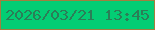 文字の大きさ：4、枠の色：a27e3e、背景の色：03cd74、文字の色：2b7e57 無料ブログパーツのブログ時計