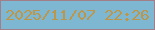 文字の大きさ：5、枠の色：a27f88、背景の色：7db7d1、文字の色：be9649 無料ブログパーツのブログ時計