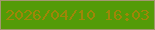 文字の大きさ：1、枠の色：a29770、背景の色：539b07、文字の色：9f8608 無料ブログパーツのブログ時計