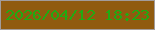 文字の大きさ：2、枠の色：a29c9b、背景の色：905b0f、文字の色：20ab12 無料ブログパーツのブログ時計