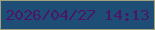 文字の大きさ：4、枠の色：a2a17d、背景の色：1e4d75、文字の色：4a1668 無料ブログパーツのブログ時計