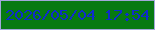 文字の大きさ：2、枠の色：a2a8da、背景の色：077a12、文字の色：0f2ccd 無料ブログパーツのブログ時計