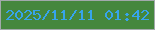 文字の大きさ：2、枠の色：a2a9ab、背景の色：45873d、文字の色：37a4ec 無料ブログパーツのブログ時計