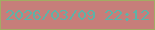 文字の大きさ：5、枠の色：a2ac63、背景の色：c67e7a、文字の色：5fb2a7 無料ブログパーツのブログ時計
