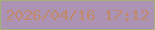 文字の大きさ：4、枠の色：a2b177、背景の色：ac93b3、文字の色：c18968 無料ブログパーツのブログ時計