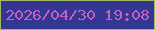 文字の大きさ：3、枠の色：a2b960、背景の色：333693、文字の色：c162bb 無料ブログパーツのブログ時計
