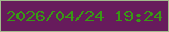 文字の大きさ：4、枠の色：a2ba8d、背景の色：671b5c、文字の色：399815 無料ブログパーツのブログ時計