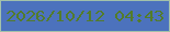 文字の大きさ：2、枠の色：a2c1aa、背景の色：4c72bd、文字の色：537c2a 無料ブログパーツのブログ時計