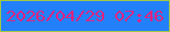 文字の大きさ：2、枠の色：a2c743、背景の色：2380fb、文字の色：db2581 無料ブログパーツのブログ時計