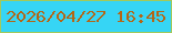 文字の大きさ：2、枠の色：a2c95c、背景の色：36d5f5、文字の色：b46616 無料ブログパーツのブログ時計