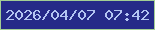 文字の大きさ：3、枠の色：a2ce94、背景の色：252a88、文字の色：b3c5f2 無料ブログパーツのブログ時計