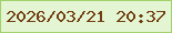 文字の大きさ：3、枠の色：a2d16b、背景の色：e3f5d3、文字の色：723f12 無料ブログパーツのブログ時計