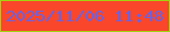 文字の大きさ：2、枠の色：a2d310、背景の色：fa462a、文字の色：6962e4 無料ブログパーツのブログ時計