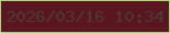 文字の大きさ：1、枠の色：a2de71、背景の色：5b1520、文字の色：4c392f 無料ブログパーツのブログ時計