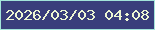文字の大きさ：4、枠の色：a2e4d9、背景の色：393e7b、文字の色：ecf6d3 無料ブログパーツのブログ時計