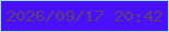 文字の大きさ：5、枠の色：a2e7dd、背景の色：4910fd、文字の色：5c416f 無料ブログパーツのブログ時計