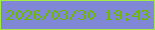 文字の大きさ：2、枠の色：a2eb45、背景の色：8088d6、文字の色：6dbc00 無料ブログパーツのブログ時計