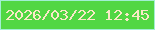文字の大きさ：2、枠の色：a2efd2、背景の色：52d743、文字の色：fae9c7 無料ブログパーツのブログ時計