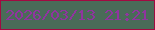 文字の大きさ：1、枠の色：a30941、背景の色：4a6b58、文字の色：90349f 無料ブログパーツのブログ時計