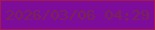 文字の大きさ：5、枠の色：a31a4e、背景の色：7d0c9a、文字の色：782555 無料ブログパーツのブログ時計