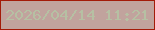 文字の大きさ：1、枠の色：a31b09、背景の色：c1a39d、文字の色：b6c0a3 無料ブログパーツのブログ時計