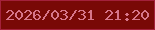 文字の大きさ：3、枠の色：a3213b、背景の色：790906、文字の色：d7768a 無料ブログパーツのブログ時計