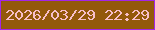 文字の大きさ：4、枠の色：a326e7、背景の色：93590b、文字の色：f7bfca 無料ブログパーツのブログ時計