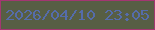 文字の大きさ：1、枠の色：a33671、背景の色：575e44、文字の色：556caa 無料ブログパーツのブログ時計
