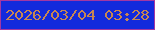 文字の大きさ：5、枠の色：a337a2、背景の色：132adc、文字の色：c78653 無料ブログパーツのブログ時計