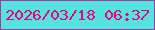 文字の大きさ：1、枠の色：a33ba4、背景の色：55e3df、文字の色：ec007e 無料ブログパーツのブログ時計