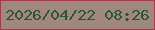 文字の大きさ：1、枠の色：a33d49、背景の色：a1887e、文字の色：2e562e 無料ブログパーツのブログ時計