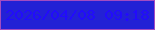 文字の大きさ：3、枠の色：a34bc1、背景の色：2321d5、文字の色：220cfb 無料ブログパーツのブログ時計