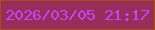 文字の大きさ：4、枠の色：a3530e、背景の色：982c5b、文字の色：c247f2 無料ブログパーツのブログ時計