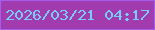 文字の大きさ：1、枠の色：a35dec、背景の色：a23cae、文字の色：79cbf8 無料ブログパーツのブログ時計