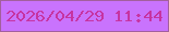 文字の大きさ：3、枠の色：a35f9d、背景の色：c973fd、文字の色：c634a2 無料ブログパーツのブログ時計