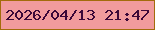文字の大きさ：4、枠の色：a36b0c、背景の色：f19b9d、文字の色：3b0838 無料ブログパーツのブログ時計