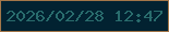 文字の大きさ：3、枠の色：a37649、背景の色：022231、文字の色：296c6d 無料ブログパーツのブログ時計