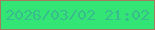 文字の大きさ：5、枠の色：a37b60、背景の色：33e574、文字の色：3abb8d 無料ブログパーツのブログ時計