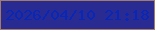 文字の大きさ：4、枠の色：a37c68、背景の色：2a2b92、文字の色：0727b8 無料ブログパーツのブログ時計