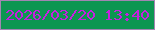 文字の大きさ：5、枠の色：a385b2、背景の色：0d9651、文字の色：c520e0 無料ブログパーツのブログ時計
