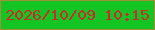 文字の大きさ：1、枠の色：a38f38、背景の色：13c422、文字の色：cc2b2c 無料ブログパーツのブログ時計