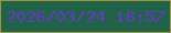 文字の大きさ：3、枠の色：a39638、背景の色：206348、文字の色：6738c3 無料ブログパーツのブログ時計