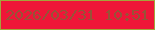 文字の大きさ：4、枠の色：a3a53b、背景の色：ef1638、文字の色：975337 無料ブログパーツのブログ時計