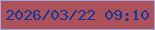 文字の大きさ：2、枠の色：a3a9df、背景の色：ad515a、文字の色：11389d 無料ブログパーツのブログ時計