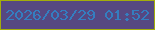 文字の大きさ：3、枠の色：a3ad0b、背景の色：564881、文字の色：347ec0 無料ブログパーツのブログ時計