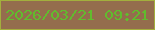 文字の大きさ：4、枠の色：a3af3d、背景の色：946d4d、文字の色：61bc2d 無料ブログパーツのブログ時計