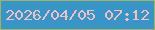 文字の大きさ：4、枠の色：a3b162、背景の色：3796c7、文字の色：f3c0c2 無料ブログパーツのブログ時計