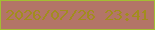 文字の大きさ：3、枠の色：a3be32、背景の色：b37567、文字の色：a28d1e 無料ブログパーツのブログ時計